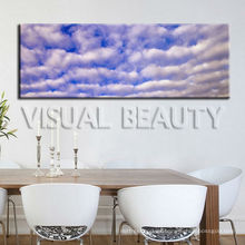 Impresión panorámica de la pintura del cielo azul impresiones en lienzo